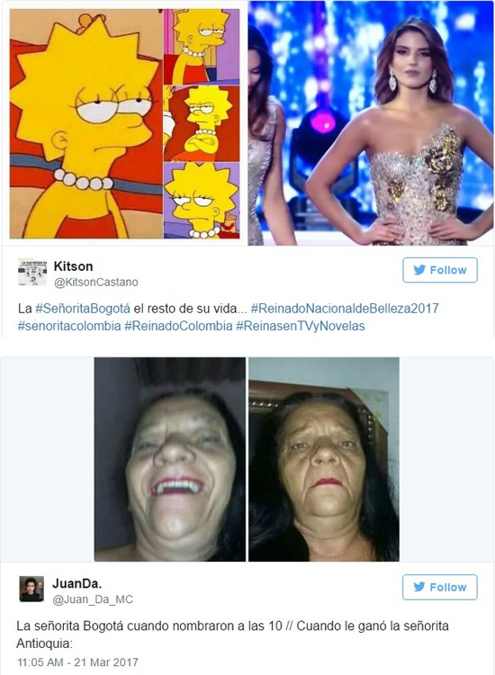 Á hậu Colombia khó chịu ra mặt vì hụt giải hoa hậu ảnh 2 A hau Colombia kho chiu ra mat vi hut giai hoa hau anh 2