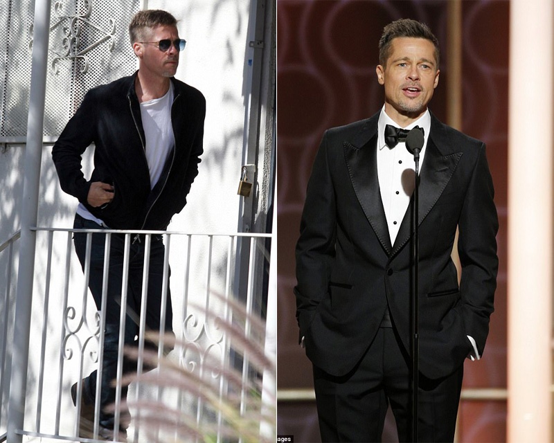 Brad Pitt trông gầy gò, già nua khó nhận ra ảnh 2 Brad Pitt trong gay go, gia nua kho nhan ra anh 2