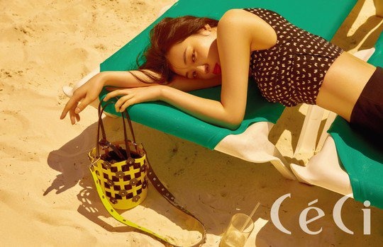 Kieu nu Kpop tai tieng Sulli xinh dep tren tap chi anh 4