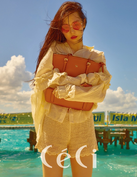 Kieu nu Kpop tai tieng Sulli xinh dep tren tap chi anh 5