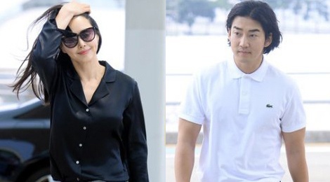 Hoa hau Han Honey Lee va ban trai thu hut chu y o san bay hinh anh