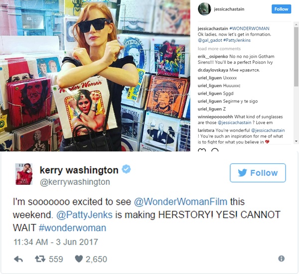 Loạt minh tinh Hollywood hết lời khen ‘Wonder Woman’ ảnh 2 Loat minh tinh Hollywood het loi khen ‘Wonder Woman’ anh 2