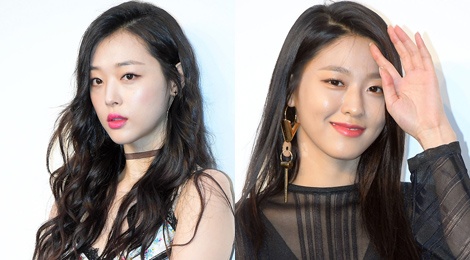 Hai kieu nu Sulli va Seolhyun do sac o su kien hinh anh