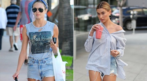 Loat kieu nu Hollywood dua quan shorts sieu ngan tro lai hinh anh