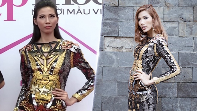 Những pha đụng hàng trang phục tại The Face năm nay ảnh 6 Nhung pha dung hang trang phuc tai The Face nam nay anh 6