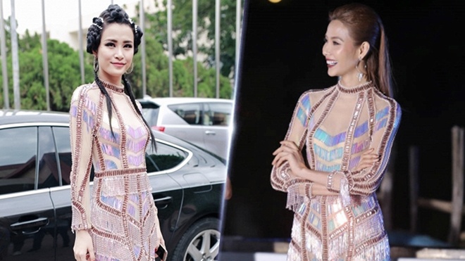 Những pha đụng hàng trang phục tại The Face năm nay ảnh 7 Nhung pha dung hang trang phuc tai The Face nam nay anh 7