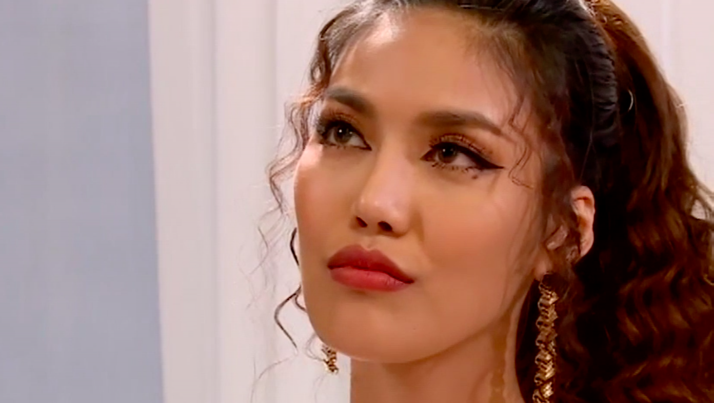 Lan Khue kho chiu ra mat khi bi Minh Tu loai thi sinh hinh anh