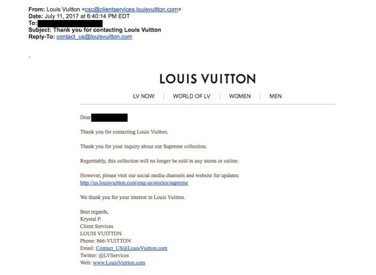 Cửa hàng Supreme x Louis Vuitton đóng cửa ảnh 1 Cua hang Supreme x Louis Vuitton dong cua anh 1