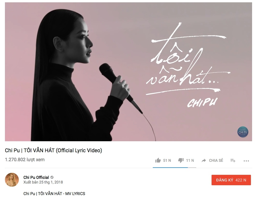 Lượt xem Chi Pu bị giảm ảnh 1 Luot xem Chi Pu bi giam anh 1