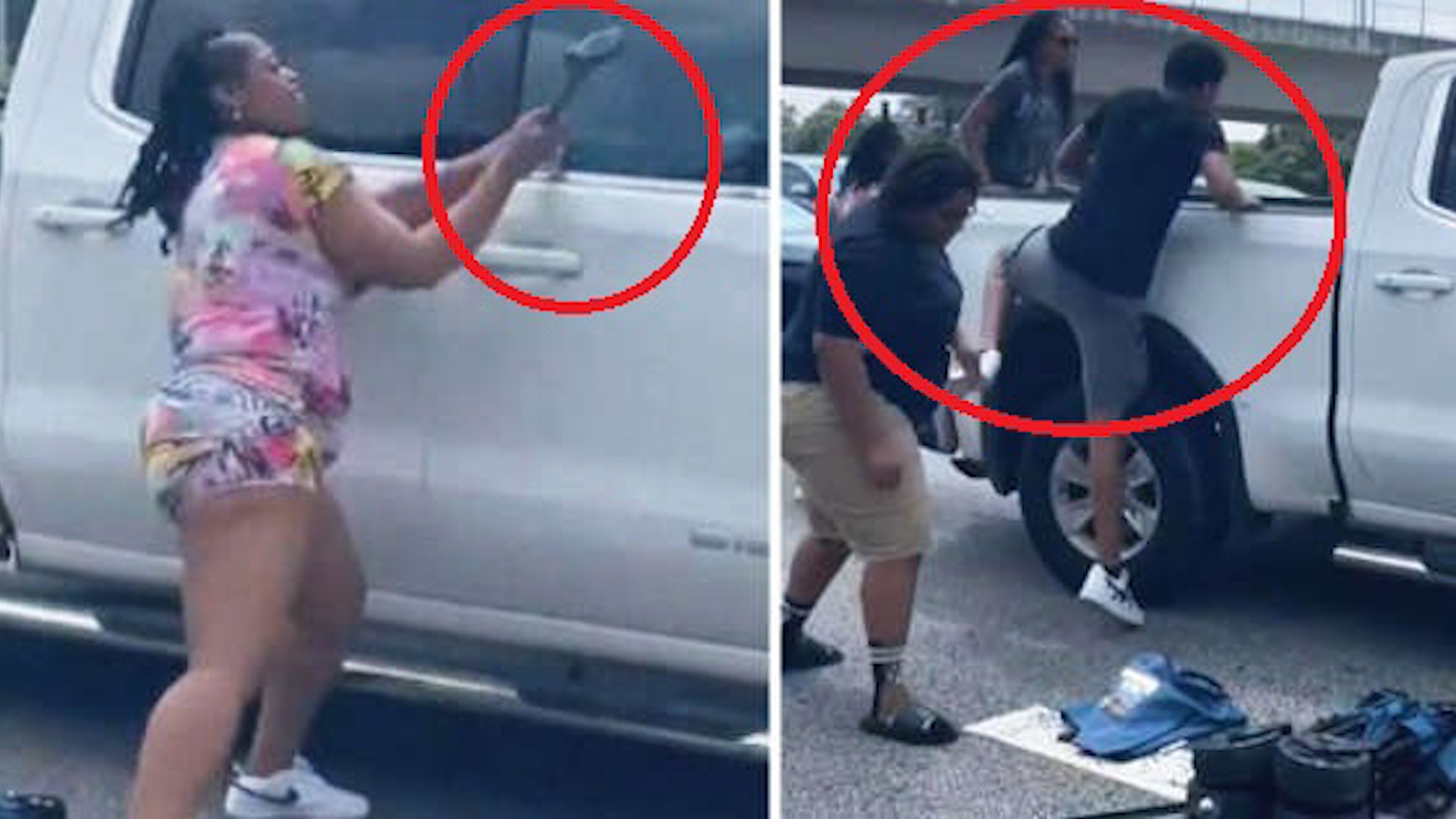 Dam dong co dap vo cua so giai cuu tai xe bat tinh trong oto hinh anh