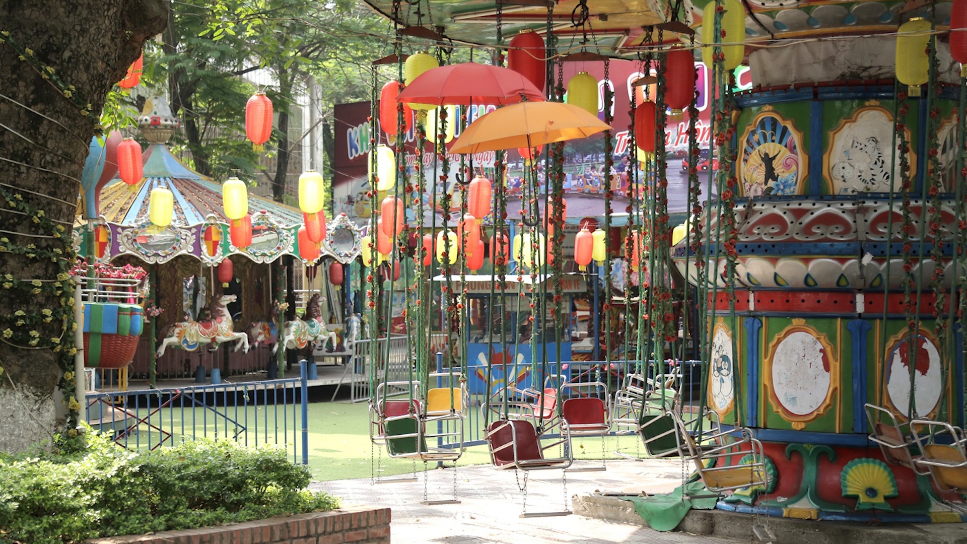 Nghich ly tre thieu cho choi, cong vien lai bo hoang o Ha Noi hinh anh