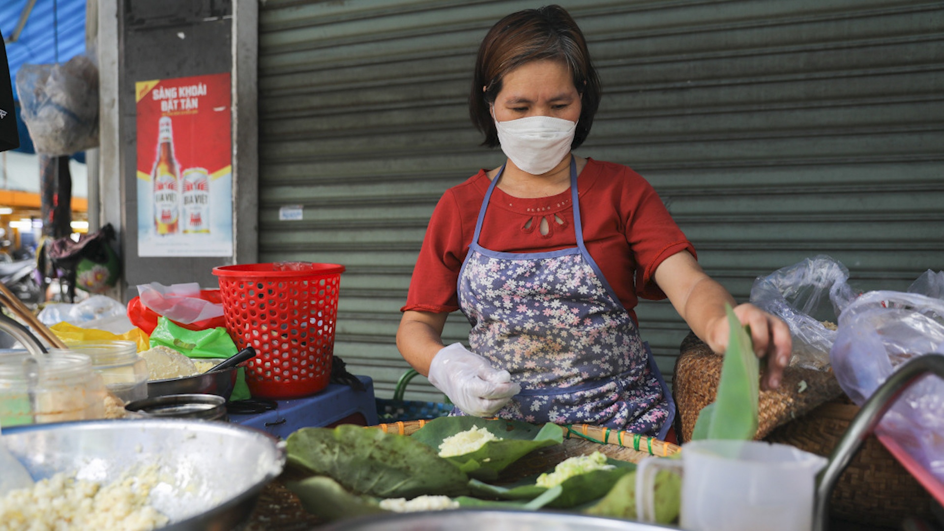Hang xoi boc la sen dam vi Bac o TP.HCM, chi ban 3 tieng/ngay hinh anh