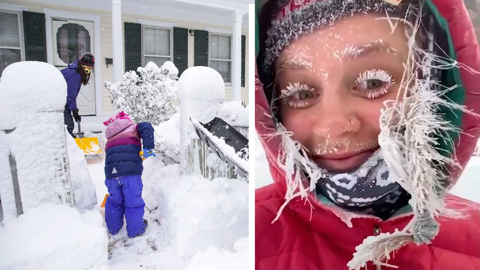 Co gai bi dong cung giua troi tuyet am 51 do C o My hinh anh