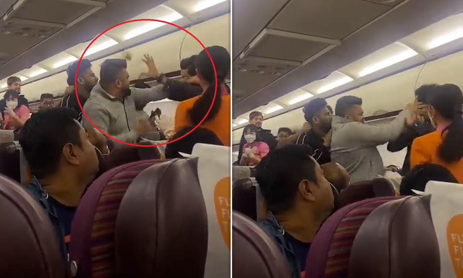 Nhom hanh khach au da tren may bay tu Bangkok di An Do hinh anh