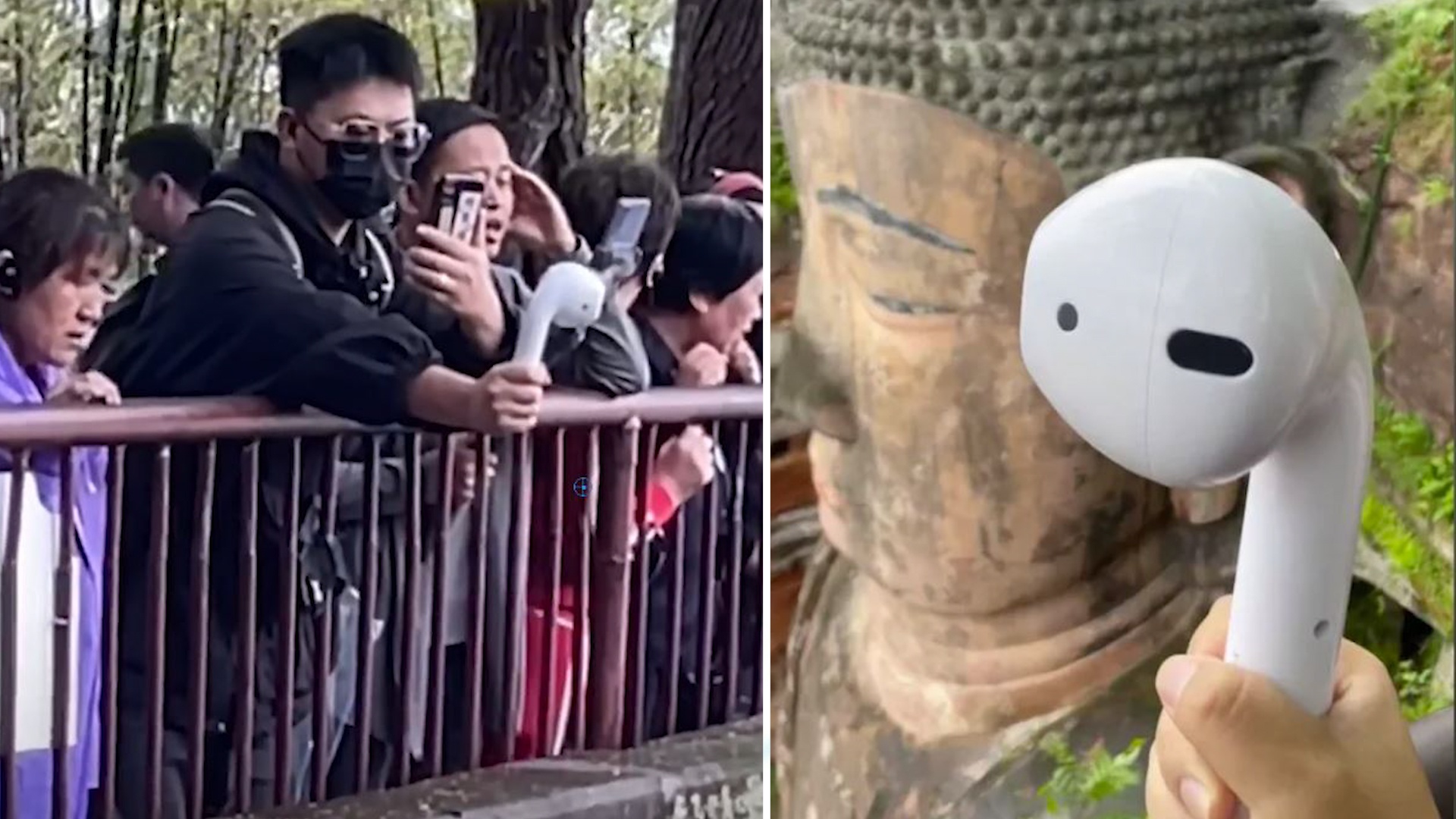 Di chua, phat loa loi cau nguyen co ban gai o Trung Quoc hinh anh