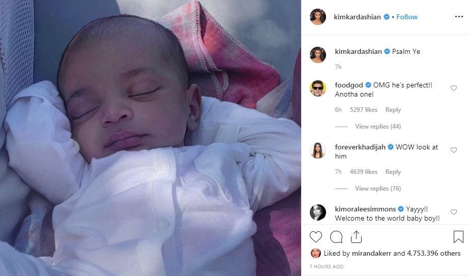 Kim Kardashian khoe anh con trai anh 1