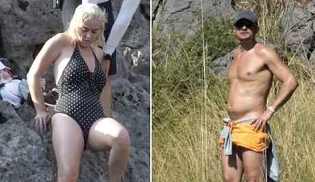 Orlando Bloom mat 6 mui, Katy Perry phat tuong sau ky nghi duong hinh anh