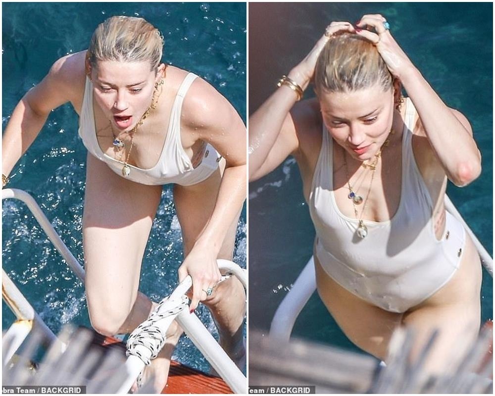Amber Heard vui vẻ nghỉ dưỡng tại Italy ảnh 1 Amber Heard vui ve nghi duong tai Italy anh 1