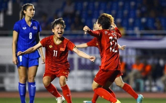 Sao Viet nuc long khi tuyen nu Viet Nam loai Thai Lan gianh HCV hinh anh