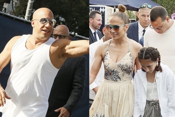 Vin Diesel sanh ben Jennifer Lopez tai su kien hinh anh
