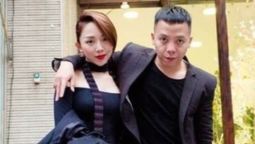 Vo chong Toc Tien - Hoang Touliver cung di tap gym hinh anh