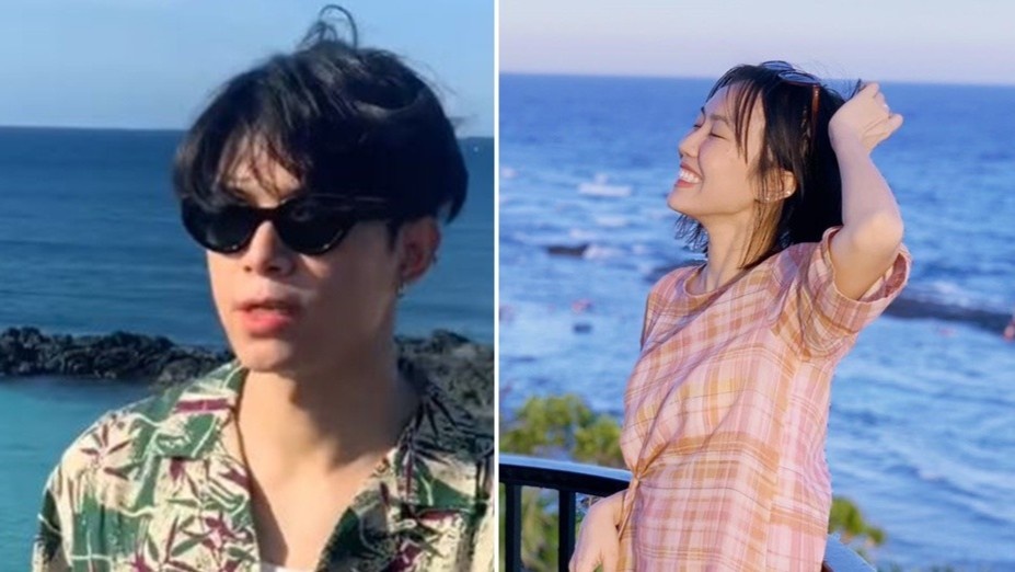 Anh Tu du lich Ly Son cung Dieu Nhi hinh anh