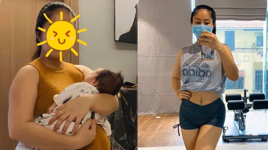 Le Phuong ap luc khi tang 30 kg sau sinh hinh anh