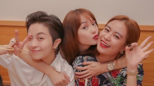 Gil Le, Hoang Thuy Linh cung du sinh nhat Minh Hang hinh anh