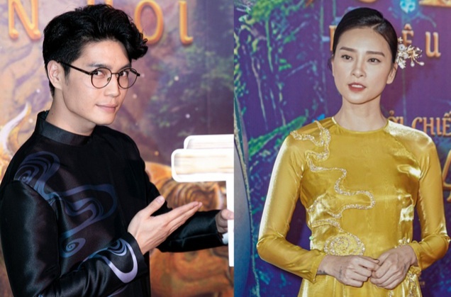 Ngo Thanh Van va Huy Tran o buoi ra mat phim hinh anh