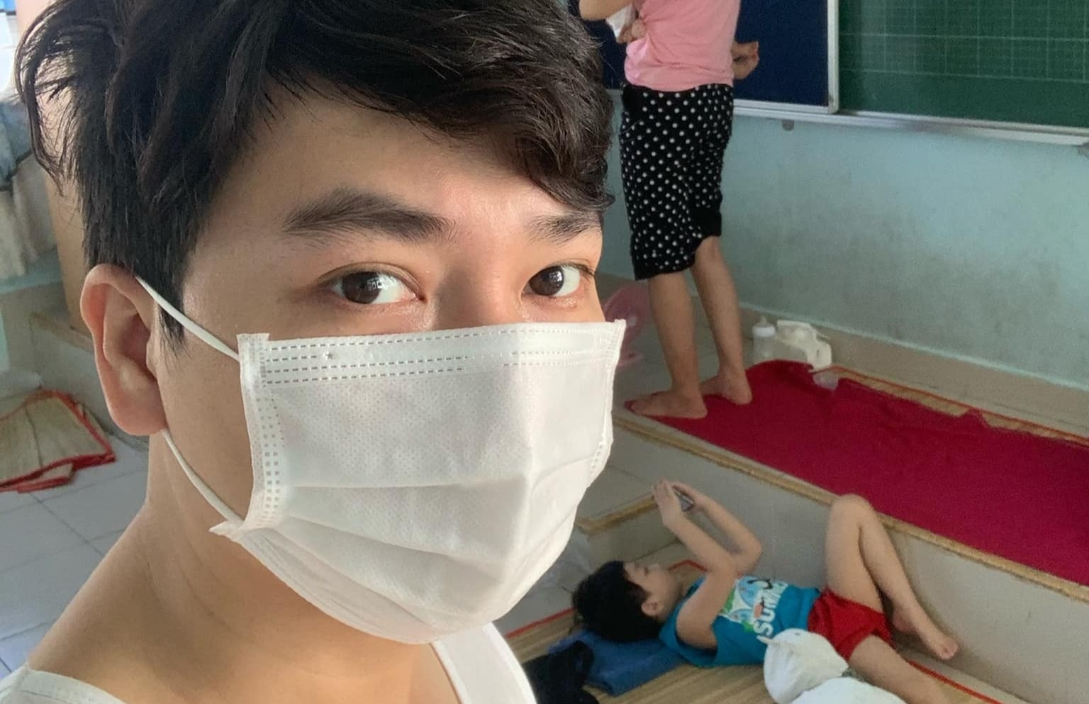 dien vien minh duc mac covid-19 anh 1