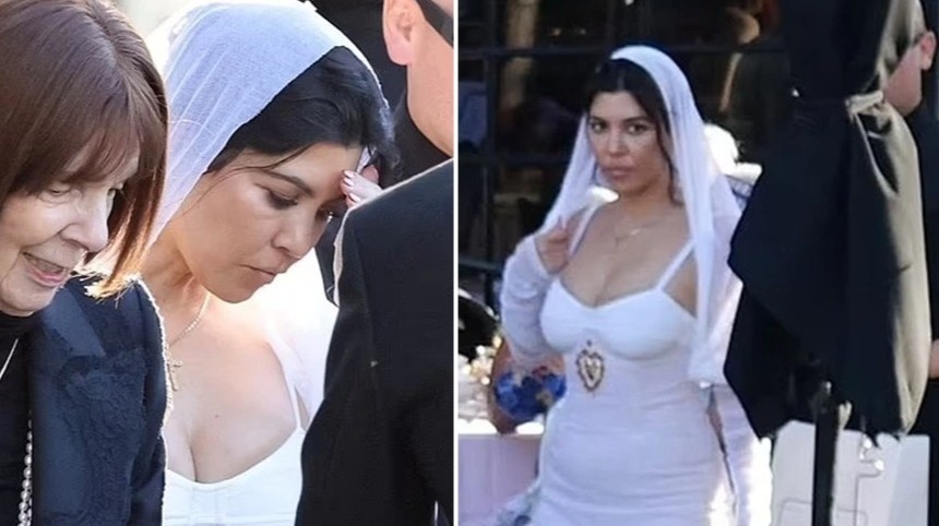 Le cuoi Kourtney Kardashian va Travis Barker hinh anh