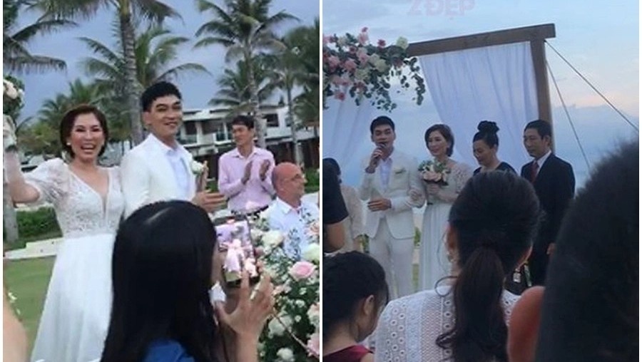 Dien vien Khuong Ngoc to chuc le cuoi tren bai bien hinh anh