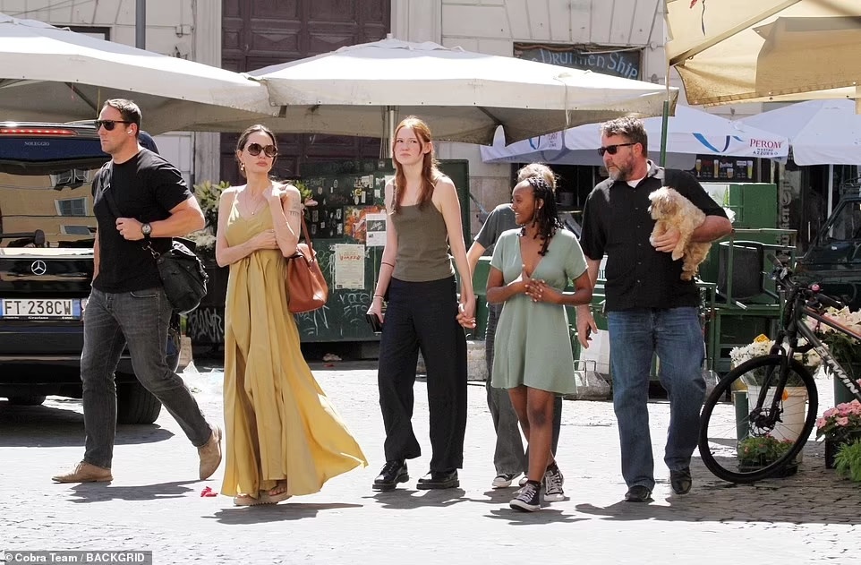 Angelina Jolie va cac con anh 1