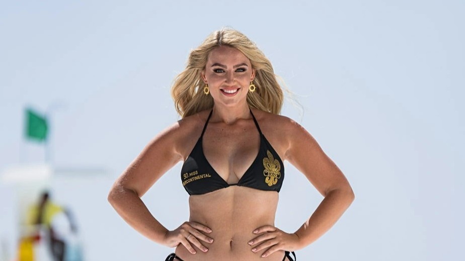 Bao Ngoc va 70 thi sinh Hoa hau Lien luc dia thi bikini hinh anh