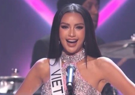Ngoc Chau truot top 16 Miss Universe 2022 hinh anh