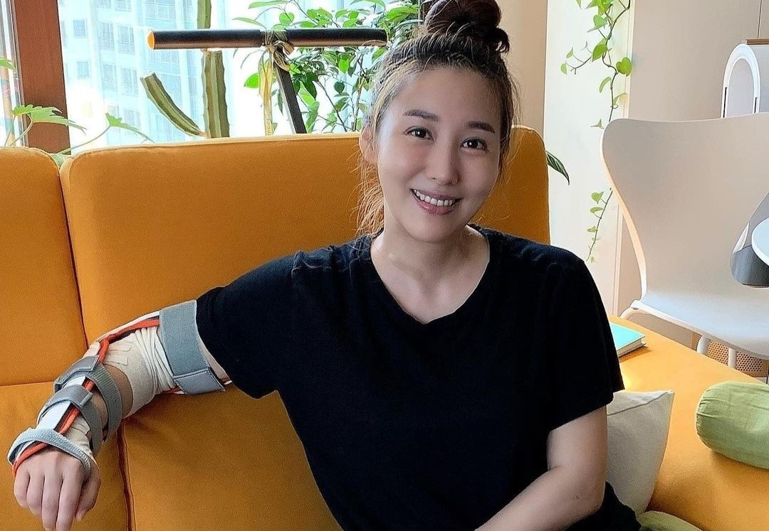 Dien vien Min Ji Young mac ung thu tuyen giap hinh anh