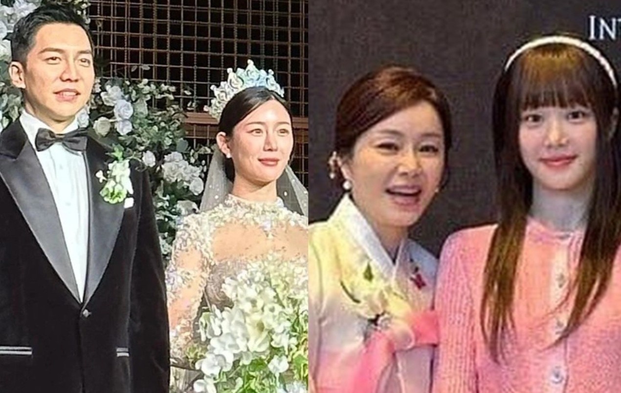 Trang phuc cua Lee Yu Bi tai le cuoi Lee Seung Gi bi phan ung hinh anh