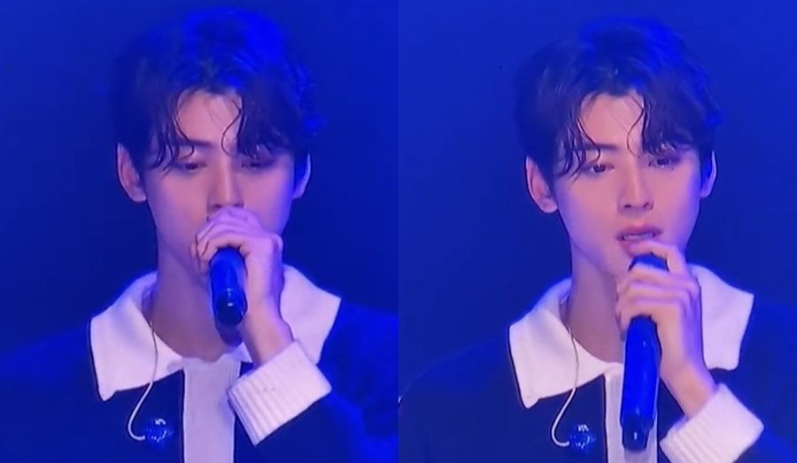 Cha Eun Woo khoc tren san khau khong con Moonbin hinh anh