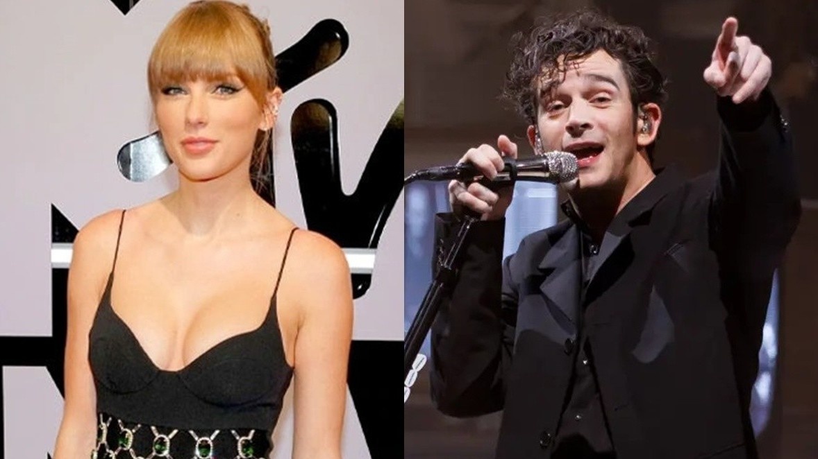 Taylor Swift yeu cuong nhiet ca si Matty Healy hinh anh