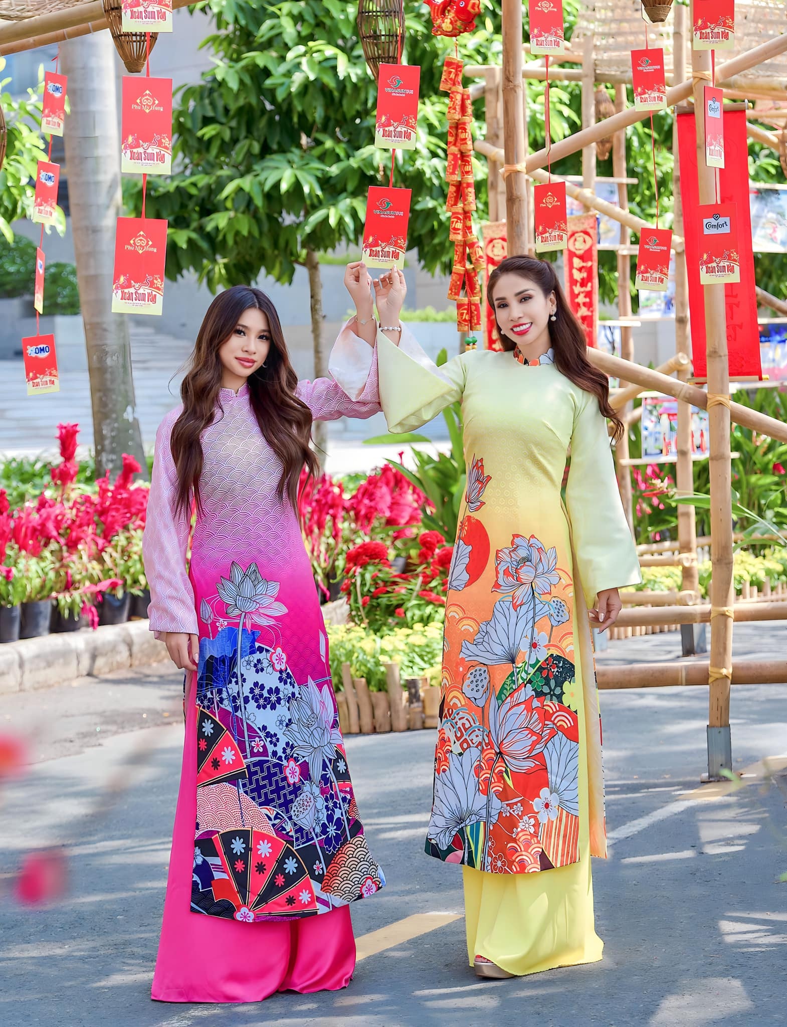 Linh Rin,  kha ngan,  trinh kim chi,  uyen linh,  sao Viet ngay tet anh 18