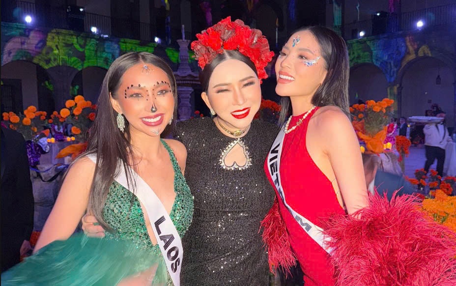 Ky Duyen dang lo dan diem yeu o dau truong Miss Universe hinh anh