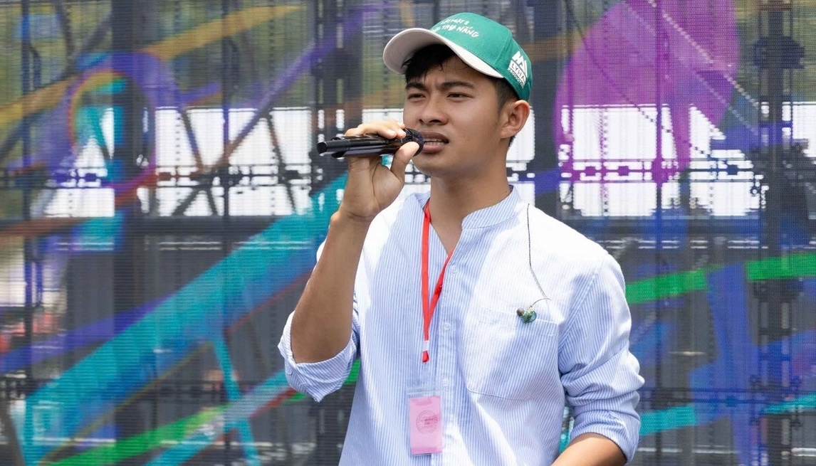 Le Tuan Khang xuat hien o su kien phim cua Ly Hai hinh anh