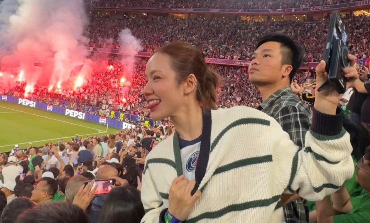 Tuan Hung, Phuong Ly phan khich khi PSG vo dich Champions League hinh anh