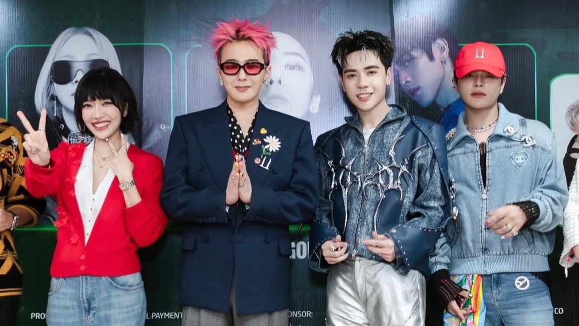 Phuong Ly, Dieu Nhi khoe anh ben G-Dragon hinh anh