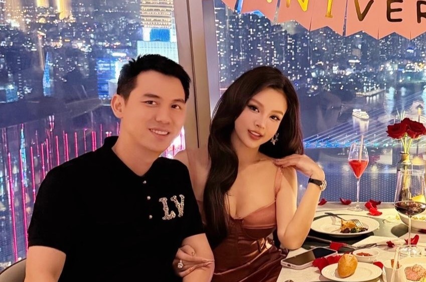 Huyen Baby va chong doanh nhan sau 13 nam cuoi hinh anh