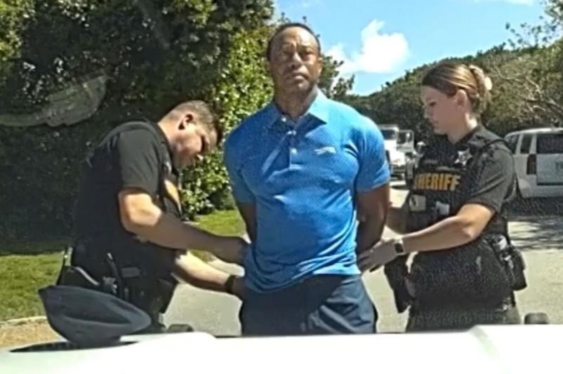 Tiger Woods 'goi dien cho tong thong' khi bi canh sat bat hinh anh