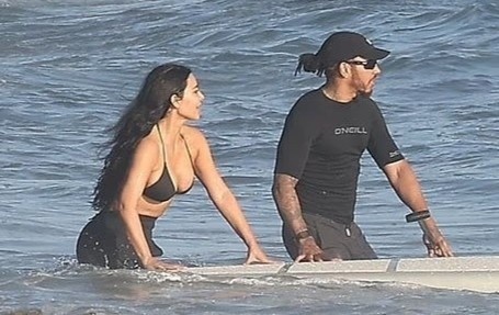Hinh anh tinh tu cua Kim Kardashian va Lewis Hamilton hinh anh