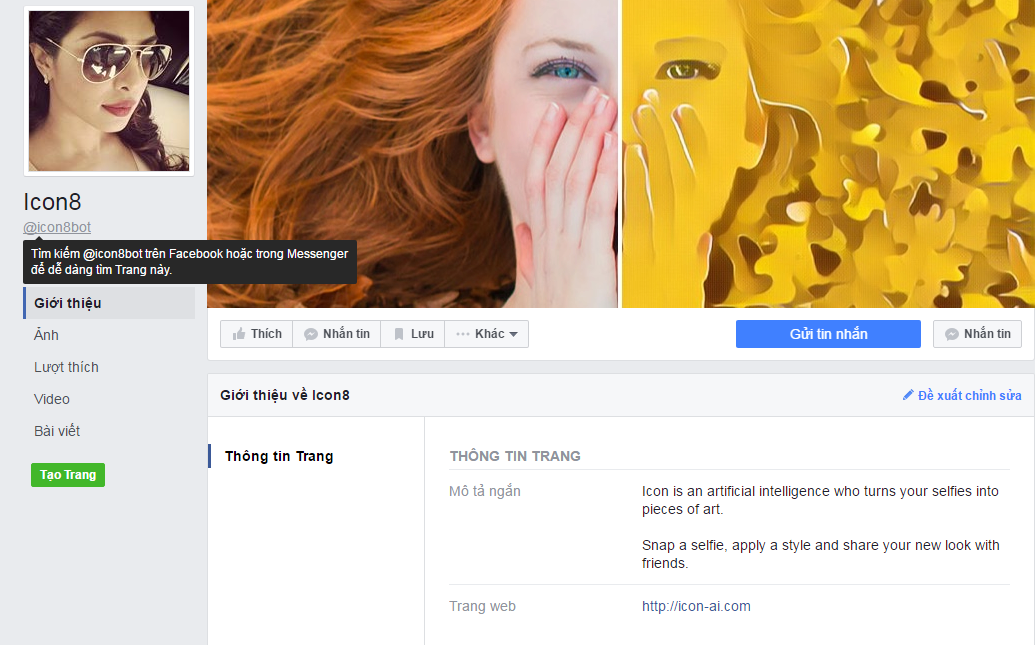 Prisma,  Messenger Facebook,  icon8bot anh 1