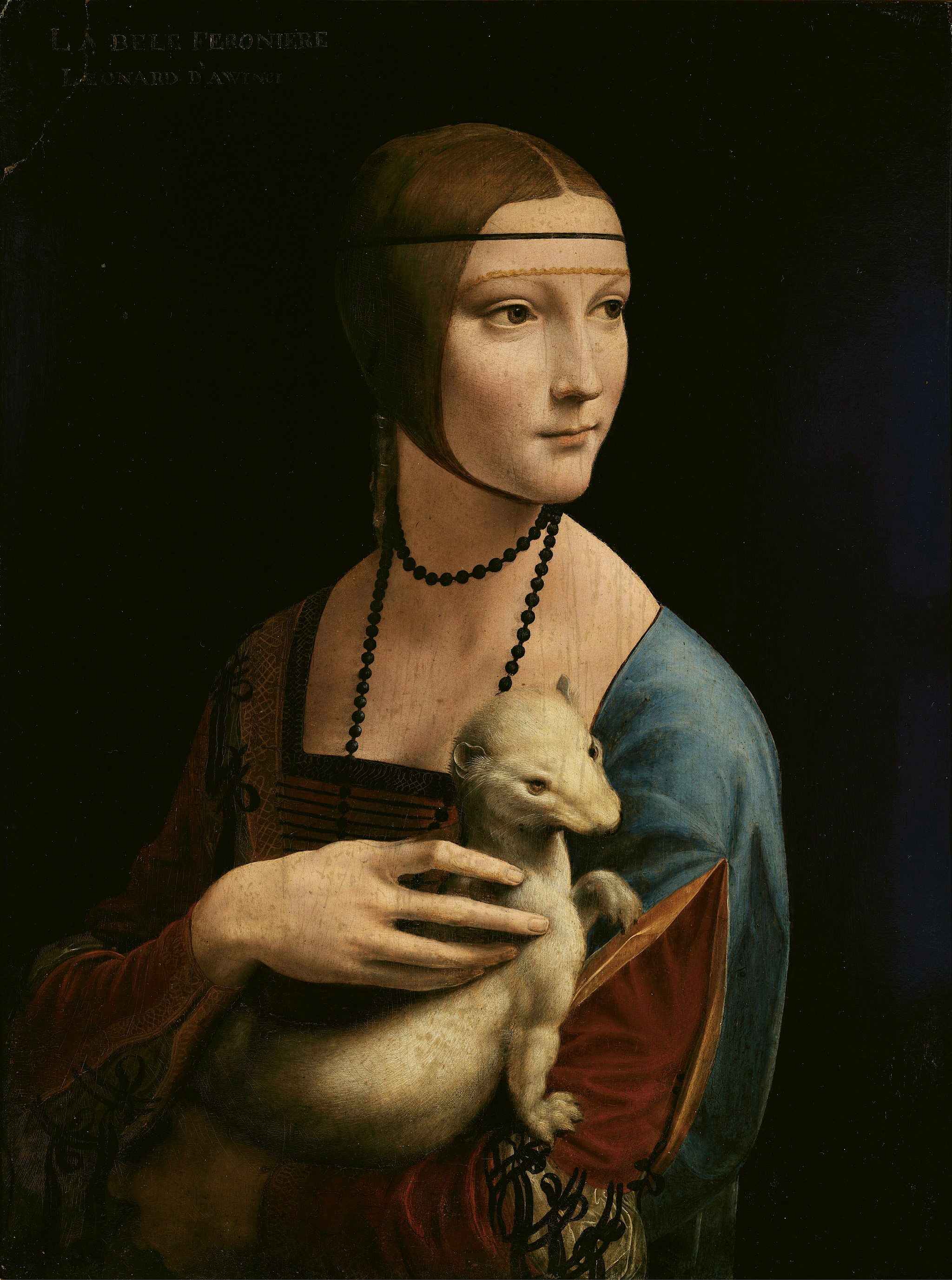 Quy co va con chon, The Lady with an Ermine,  Cecilia Gallerani,  Leonardo da Vinci anh 1