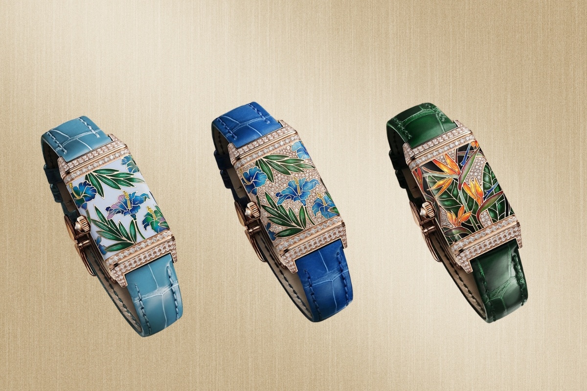 Reverso One,  Jaeger-LeCoultre,  hoa dam but,  Hibiscus Diamonds,  dong ho xa xi,  dong ho cao cap,  On Wrist znews, anh 5